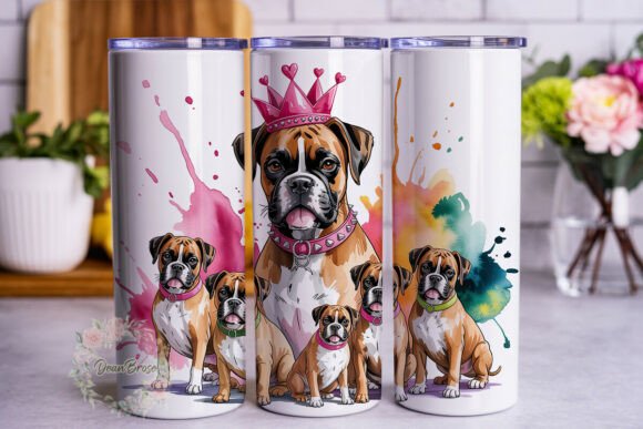 Boxer Dogs Princess Crown Tumbler Wrap Review
