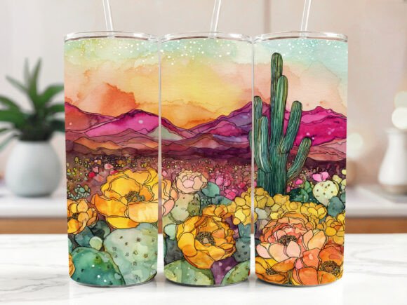 Cactus 20oz Skinny Tumbler Sublimation