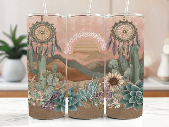Cactus Flowers 20 Oz Skinny Tumbler Embroidery Design Review