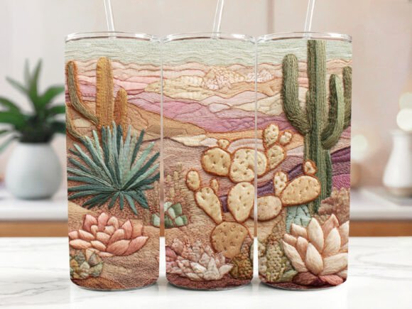 Cactus Tumbler PNG 20 Oz Design Review