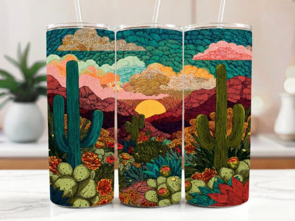 Cactus Western Tumbler Wrap 20 Oz Review