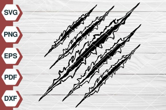 Claw Scratch SVG for Embroidery Projects