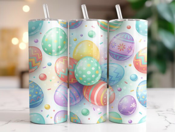 Colorful Easter Egg Spring Tumbler Wrap Review