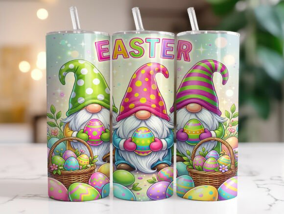 Colorful Easter Gnome Tumbler Wrap Review