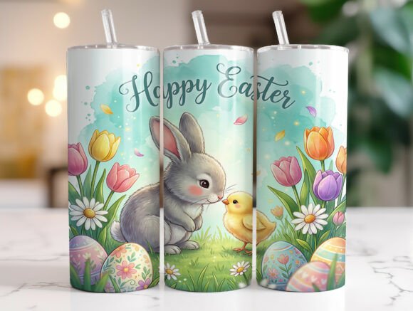 Easter Bunny and Chick 20oz Tumbler Wrap Review