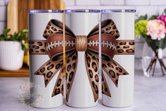 Football Leopard Bow Tumbler Wrap Review