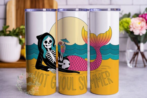 Ghoul Mermaid Beach Tumbler Wrap Review