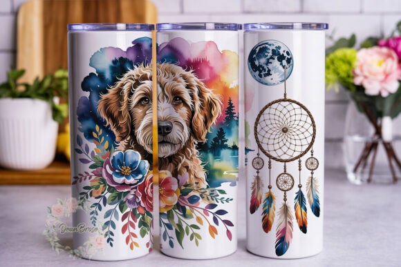 Golden Doodle Dreamcatcher Floral Tumbler Wrap Review