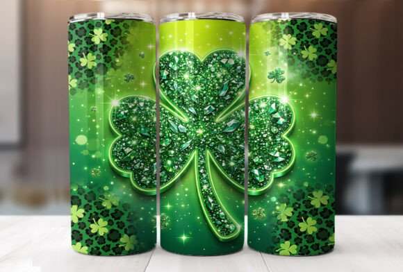 Green Leopard Clover Tumbler Wrap Review
