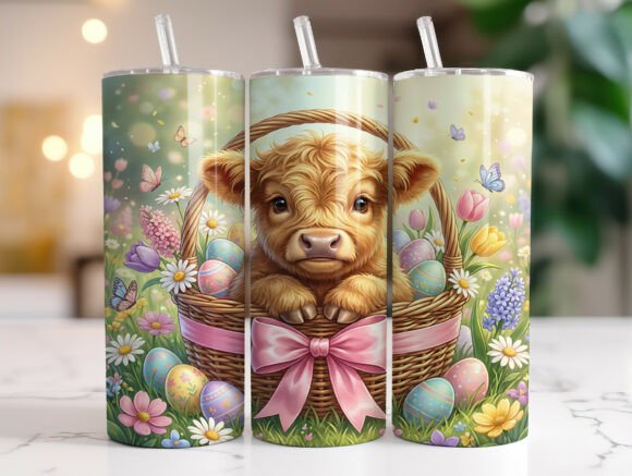 Highland Cow Easter Tumbler Wrap Review