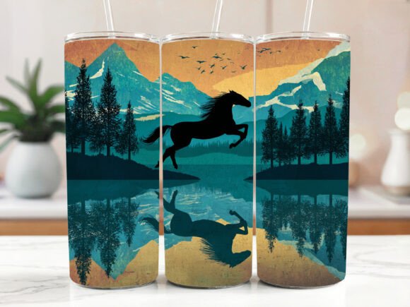 Horse Tumbler Wrap Seamless Design Review