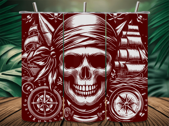 Intricate Pirate Skull Tumbler Review