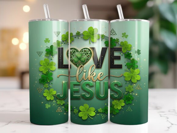 Love Like Jesus Tumbler Wrap PNG Review