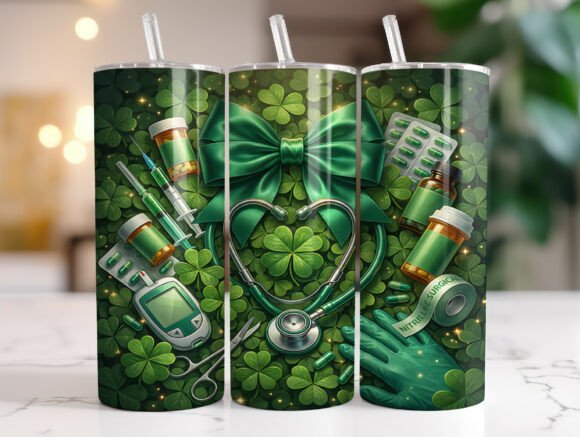 Lucky Shamrock Nurse Tumbler Wrap Review