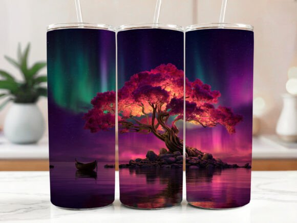 Northern Lights 20oz Tumbler Sublimation