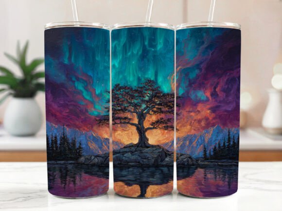 Northern Lights Forest Tumbler Wrap Review