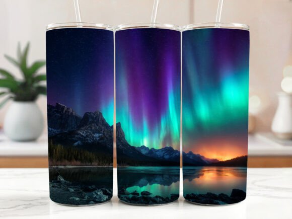 Northern Lights Wrap for 20oz Skinny Review