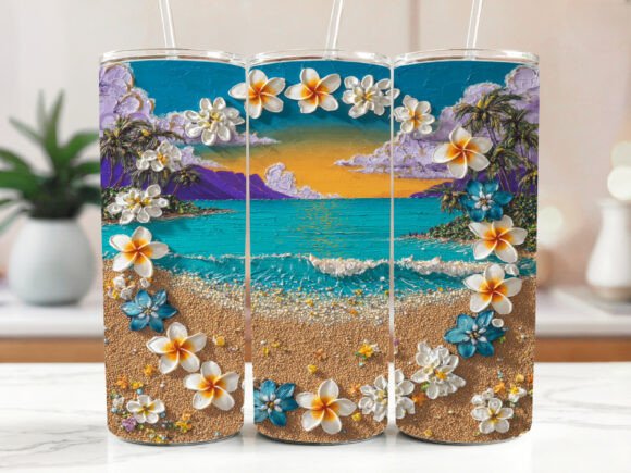 Plumeria Tumbler Wrap Design Review