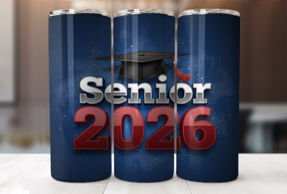Senior 2026 Red Blue Graduation Tumbler Review
