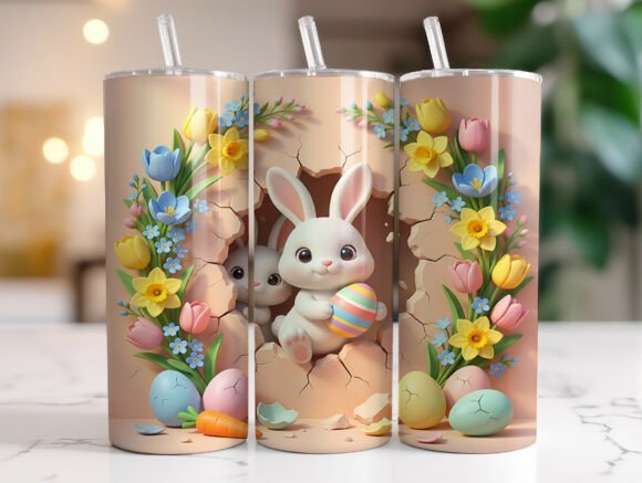 Spring Bunny with Egg Tumbler Wrap Review