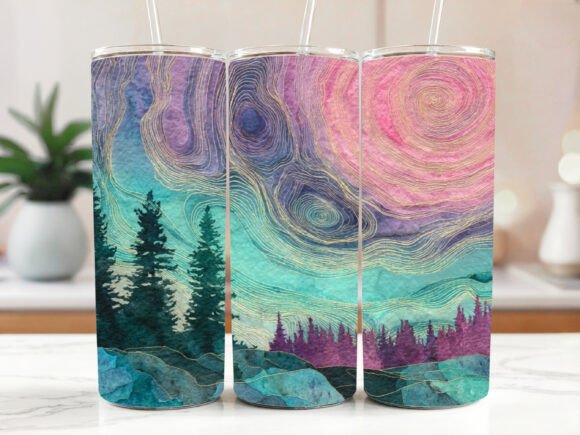Tumbler Wrap Northern Lights Sublimation Review
