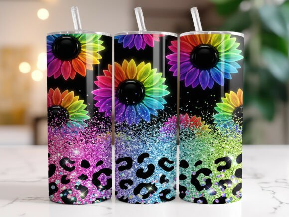 Vibrant Sunflower Leopard Tumbler Wrap Review